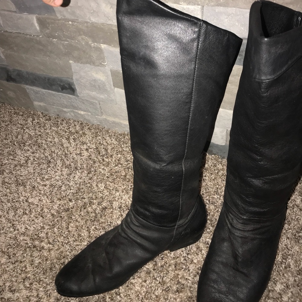 Leather riding boots 8
